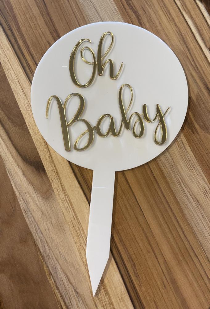 Ohh Baby Cake Topper